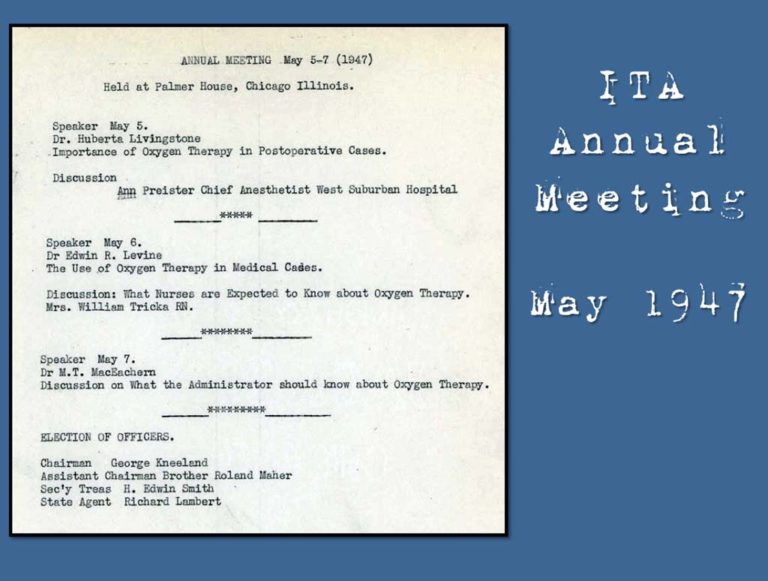 1947 First ITA Annual Meeting