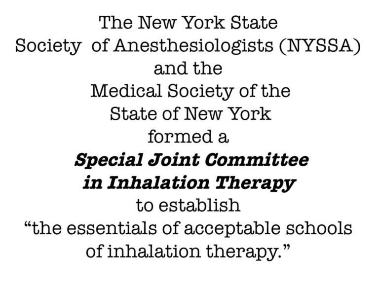 1954 Special Joint Committee in Inhalation Therapy