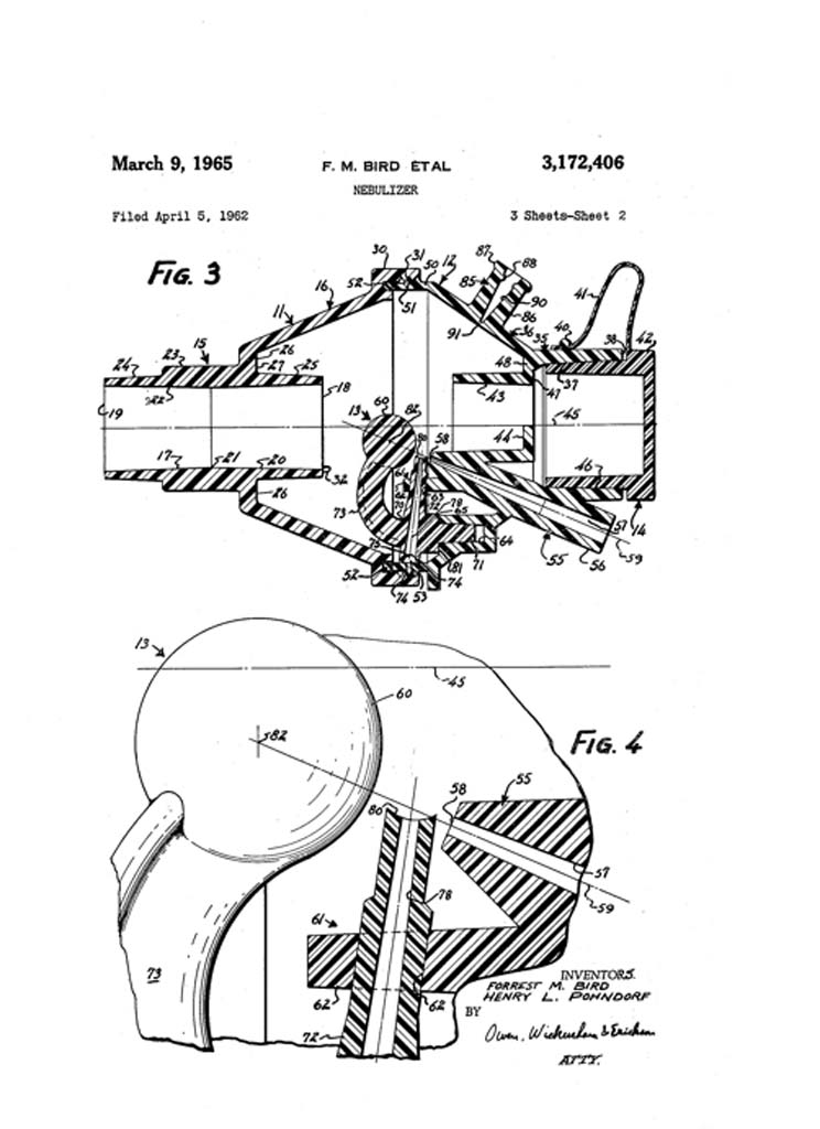 1965 Bird Nebulizer Patent