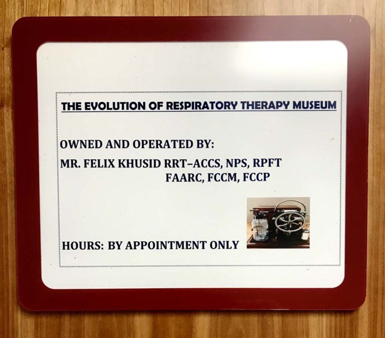 The Evolution of Respiratory Therapy Museum