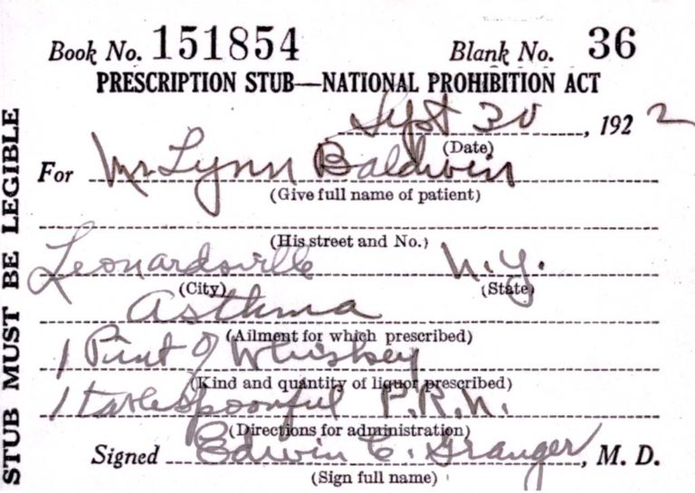 1922 Whiskey Prescription