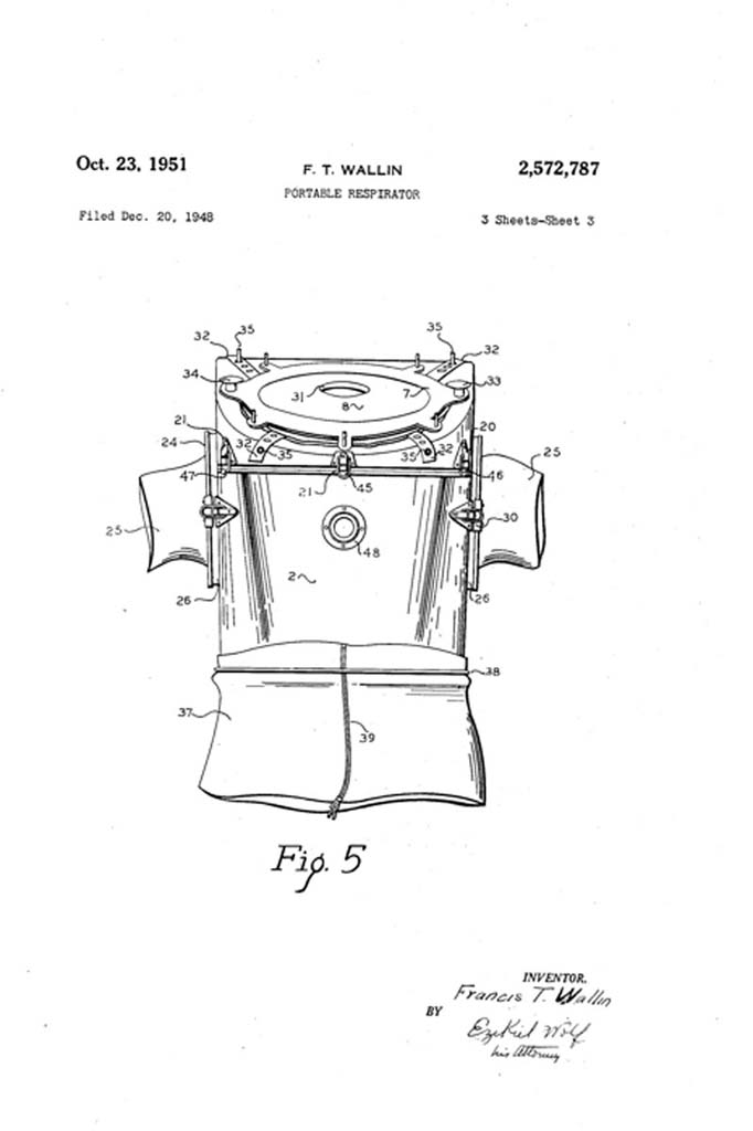 1948 F.T. Wallin Patent Filed