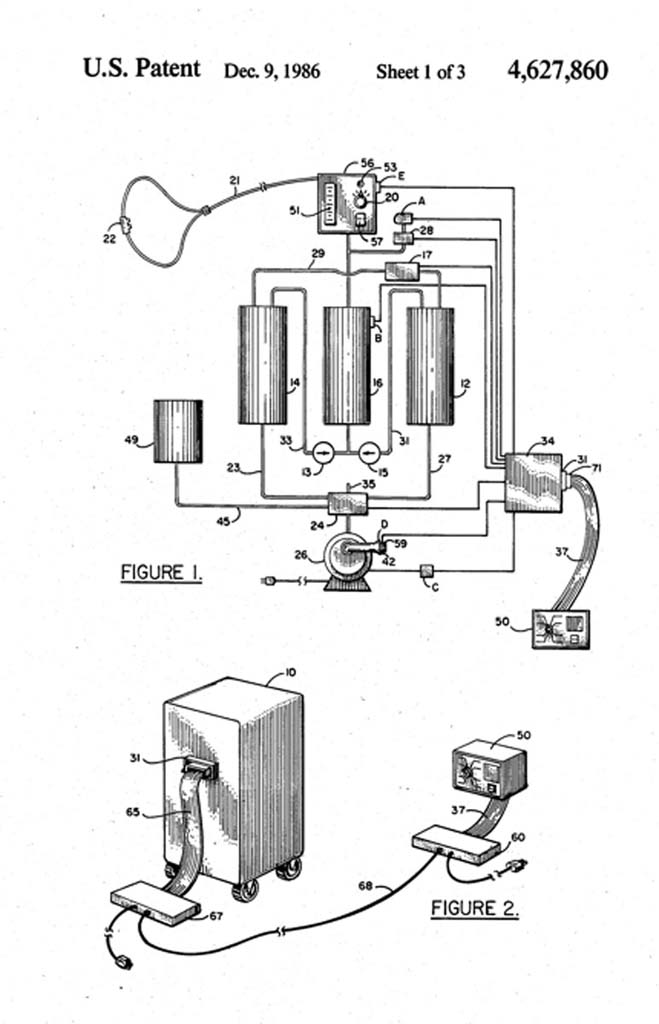 1986 Patent for Bendix Molecular Sieve Concentrator
