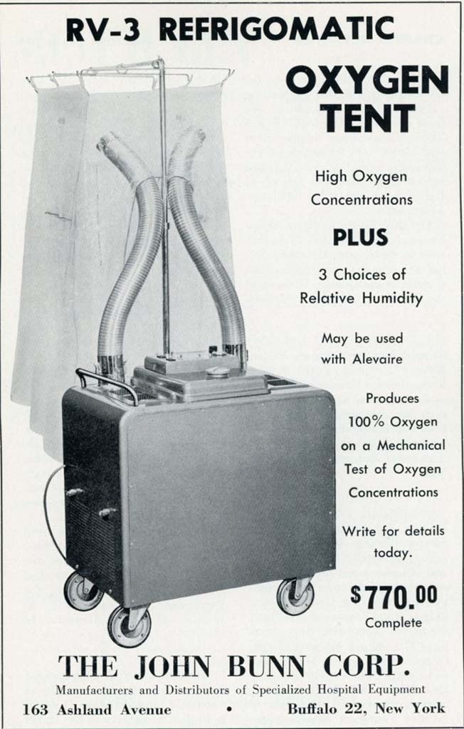 1956 Bunn Oxygen Tent