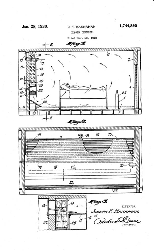 1930 Oxygen Chamber Patent