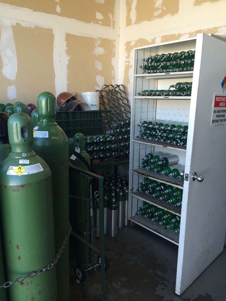 2000s Cylinder Storage Room