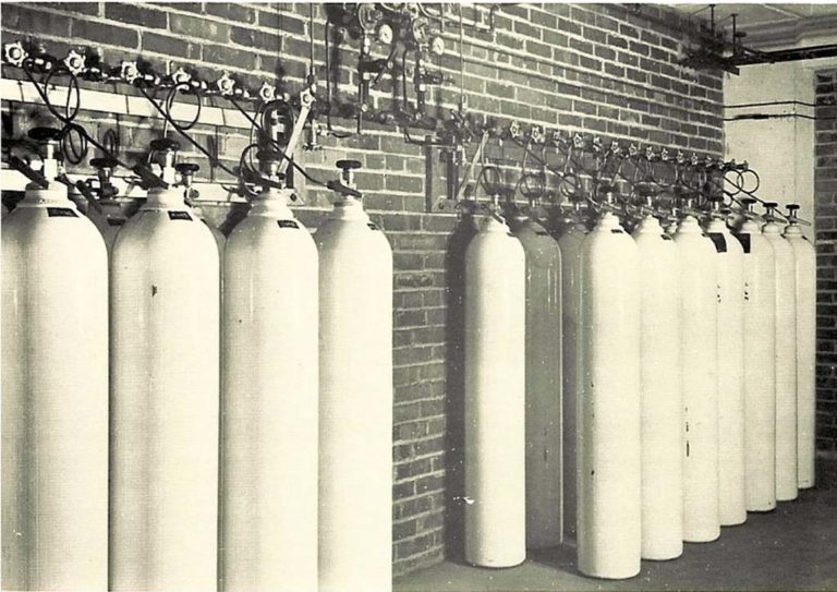1951 Banks of Manifolded Cylinders