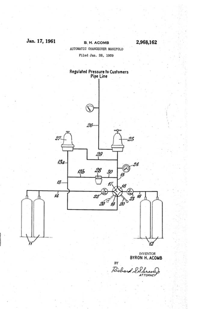 1961 Manifold System Patent