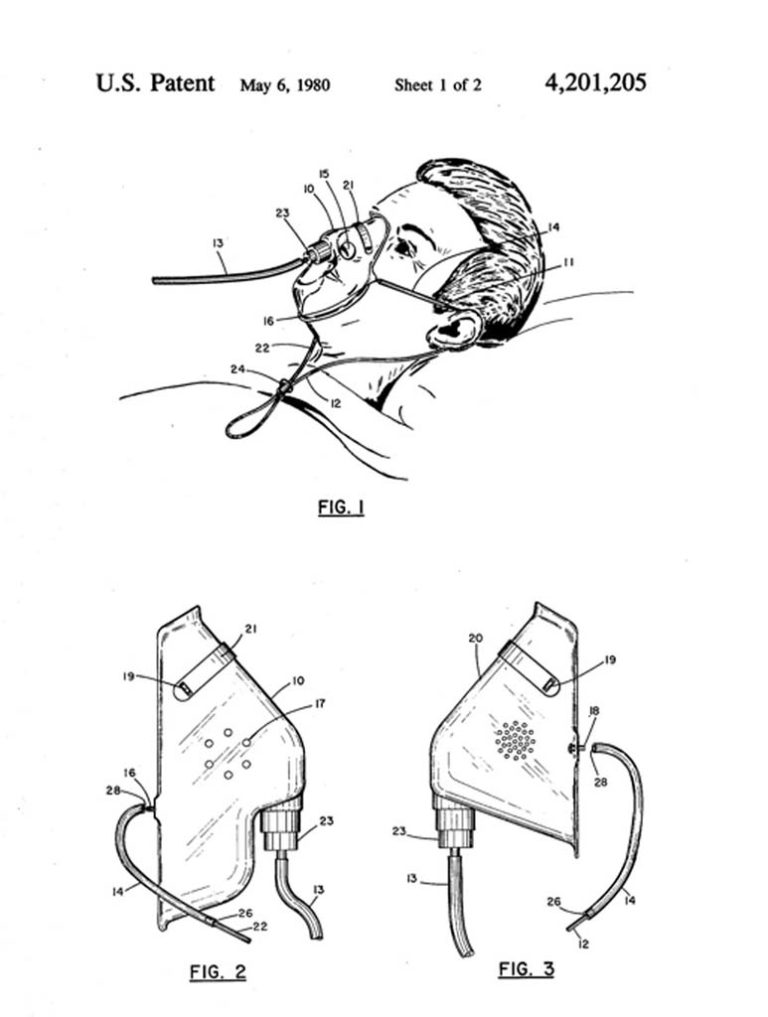 Mask with Chin Strap Patent