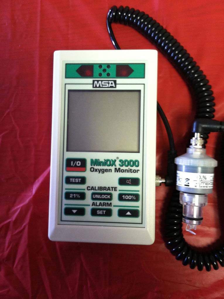 1997 MSA MiniOx 3000 Oxygen Monitor