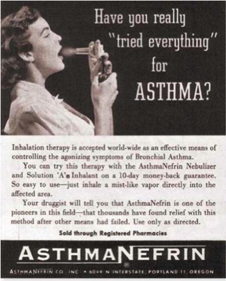 1940s Asthmanefrin ad