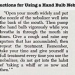 Hand Bulb Nebulizer Instructions