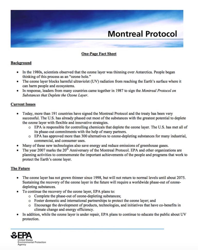 1987 Montreal Protocol
